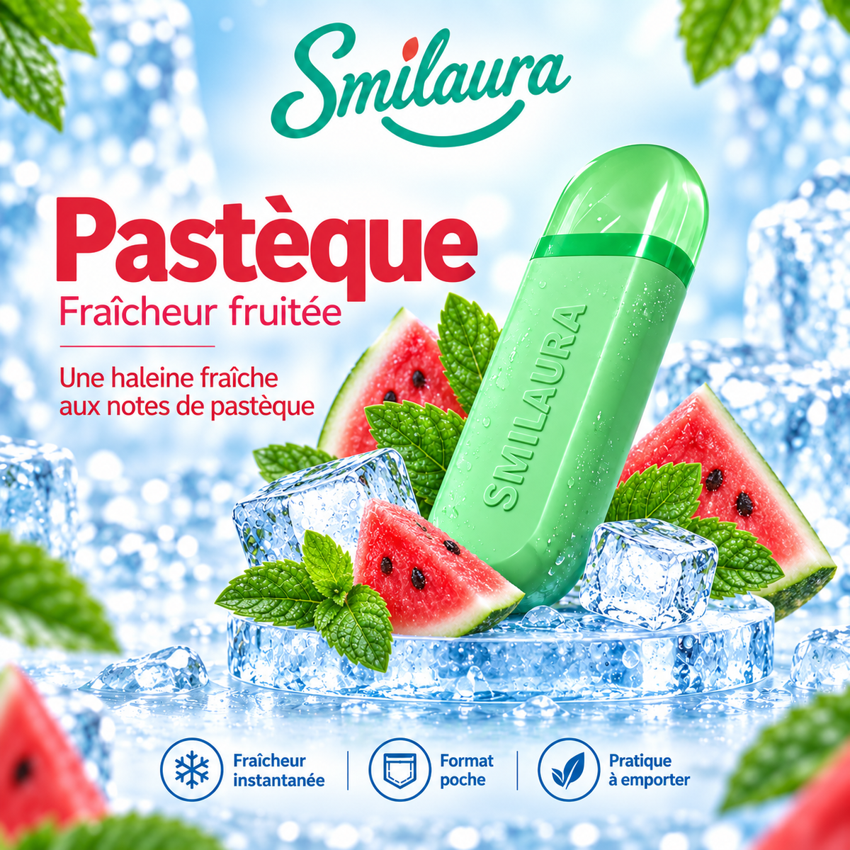 Smilaura Sticks - (Inhalateur buccal aromatique pour haleine fraîche)