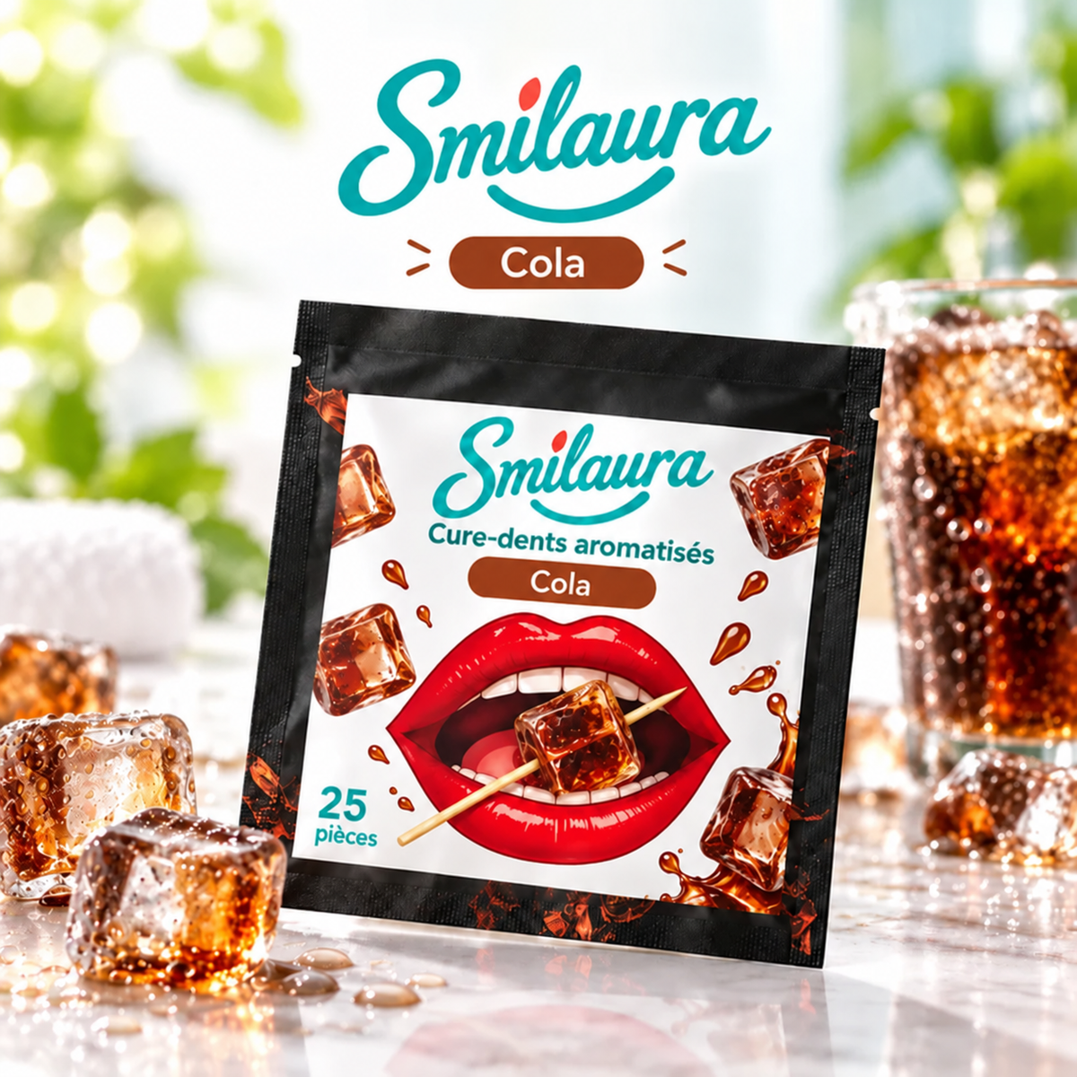 Smilaura Cure - (Cure-dents aromatisés) - Pack de 25