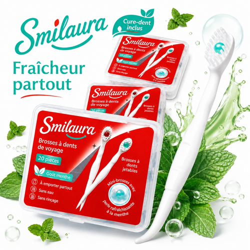 Smilaura Pocket Smile (Brosses à dents de voyage jetables)