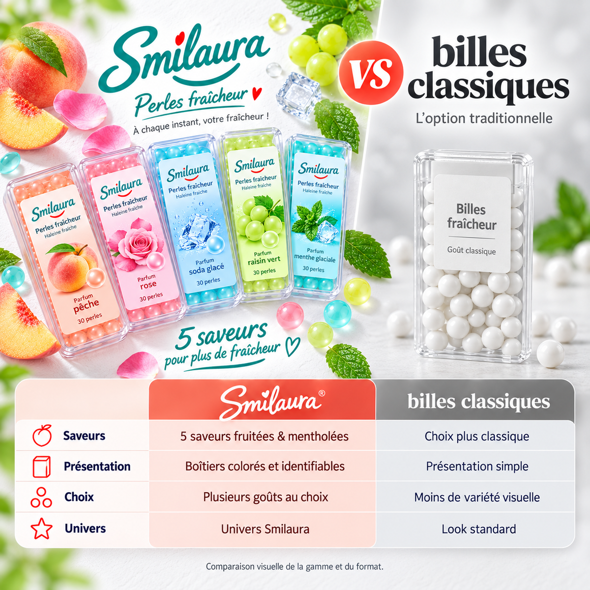 Smilaura Pearl - (Perles de fraîcheur pour haleine fraîche)