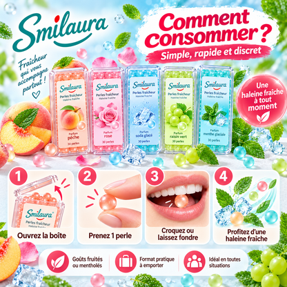 Smilaura Pearl - (Perles de fraîcheur pour haleine fraîche)