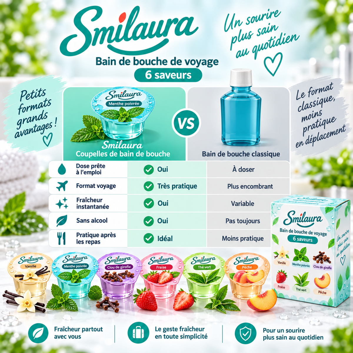 Smilaura Bath - (Bain de bouche de voyage)