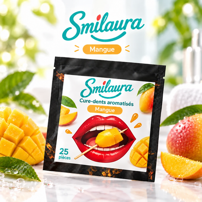 Smilaura Cure - (Cure-dents aromatisés) - Pack de 25