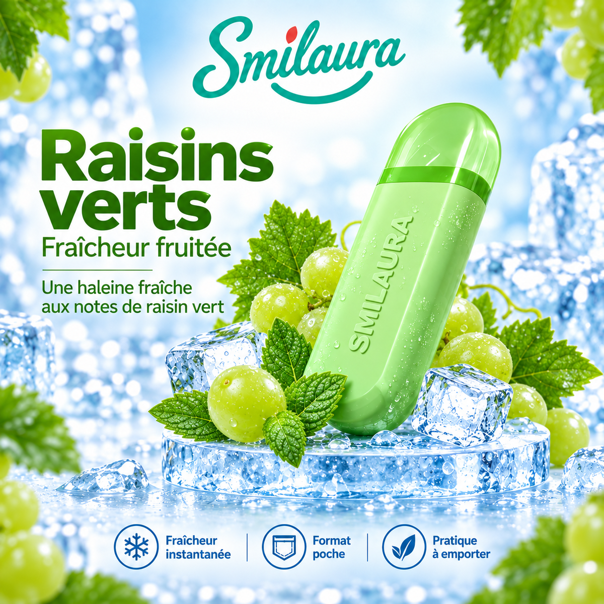 Smilaura Sticks - (Inhalateur buccal aromatique pour haleine fraîche)