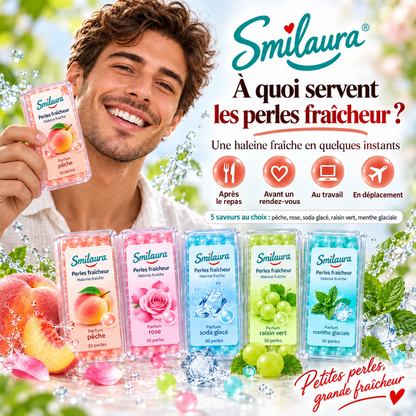 Smilaura Pearl - (Perles de fraîcheur pour haleine fraîche)