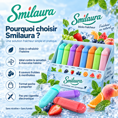 Smilaura Sticks - (Inhalateur buccal aromatique pour haleine fraîche)